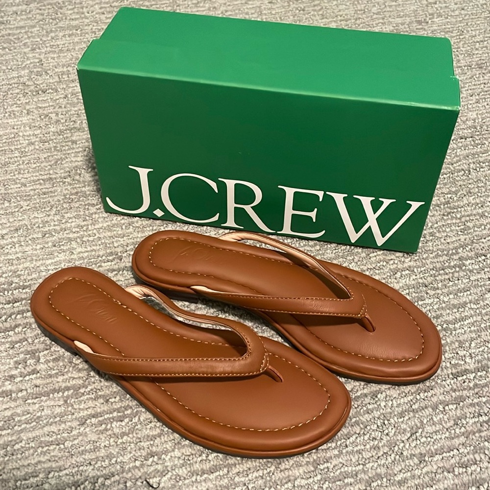 JCrew Leather Thong Menora Sandal Size 7